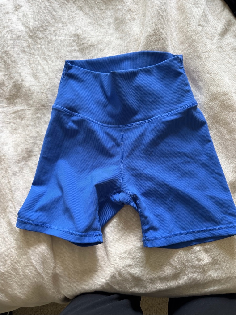High-Rise Royal Blue Women's Athletic Bike Shorts